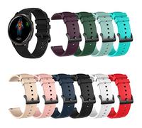 RuenTech 22mm Armband für OukitEL BT10/BT12/BT13/BT20/BT80/BT101/BT103, Silikon Ersatzband Uhrenarmband Silikonband für Mann Frau, Mittelgroße, Silicona, No es una piedra preciosa