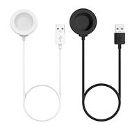 RuenTech Adaptador de cargador para Huawei Watch GT3 GT2 Pro, cable de carga USB compatible con Huawei watch3/GT Runner cable de repuesto (blanco y negro)