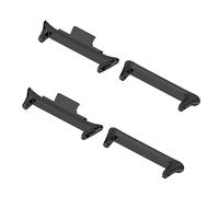 RuenTech Adaptador de correa de reloj compatible con Xiaomi Smart Band 8 Pro y Redmi Watch 4 - 22 mm Watch Band Conector - Adaptador de conector de banda de acero inoxidable negro