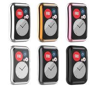 RuenTech Con protector de pantalla ultrafino, compatible con Huawei Watch Fit/Fit New/Fit Special Edition, funda de TPU integral para Huawei Fit accesorios (6 unidades)
