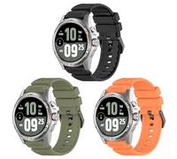 RuenTech Correa de 24 mm para Ticwatch Pro 5/Ticwatch Pro 5 Enduro/Atlas, pulsera de silicona suave de repuesto deportiva compatible con ITOUCH AIR3, Mittelgroße, Silicona, No es una piedra preciosa