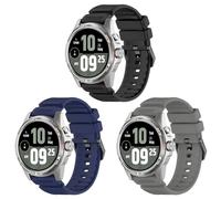 RuenTech Correa de 24 mm para Ticwatch Pro 5/Ticwatch Pro 5 Enduro/Atlas, pulsera de silicona suave de repuesto deportiva compatible con ITOUCH AIR3, Mittelgroße, Silicona, No es una piedra preciosa
