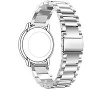 RuenTech Correa de repuesto compatible con Polar Vantage M/Umidigi Uwatch 3s 2s Strap, correa de metal de acero inoxidable para Amazfit GTR 47 mm/Huawei Watch GT 2 46 mm GPS SmartWatch (plata)