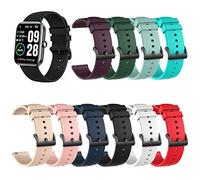 RuenTech Pulsera de recambio para Togala P32D Smartwatch 1.69" pulsera, correa de reloj para AGPTEK/Luoba/Ordtop/Nerunsa/Molocy/Huakua/Judneer Smartwatch 1.69 pulgadas pulsera (Paquete de 10)