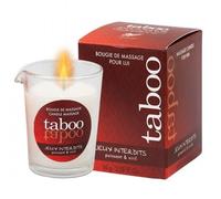 RUF Taboo Vela De Masaje Para Él - Aroma Natural De Liquen Salvaje Con Aceite 100 Por Ciento Natural