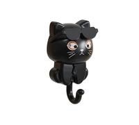Rufevee 1 unid Gato de Dibujos Animados Gancho Autoadhesivo Dormitorio Puerta Perchas Ganchos Clave Paraguas Toalla Tapa Perchero Pared Animal decoración Rack