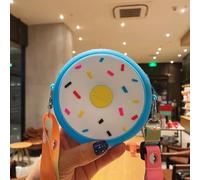 Rufevee Los niños de Silicona Crossbody Bolsa Nuevo Arco Iris Donut pequeños Bolsos Mini Monedero Carteras Correa Ajustable Bolso de Hombro bebé niña