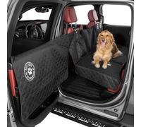 Ruff Liners Extensor de asiento trasero para perros - Funda de asiento de coche de parte inferior dura para perros - Extensor de asiento trasero impermeable para perros - Hamaca de perro para coche,