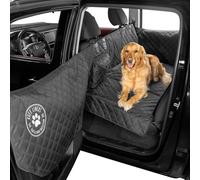 Ruff Liners Extensor de asiento trasero para perros - Funda de asiento de coche de parte inferior dura para perros - Extensor de asiento trasero impermeable para perros - Hamaca de perro para coche,