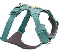 RUFFWEAR Arnés de Gama Frontal, arnés para Perro Extra Grande, arnés Reflectante en Y, Ajustable, cómodo, Acolchado, para Caminar y Correr, 2 Accesorios de Correa y Anillo, L/XL, River Rock Green