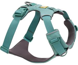 RUFFWEAR Arnés de Gama Frontal, arnés para Perro Extra Grande, arnés Reflectante en Y, Ajustable, cómodo, Acolchado, para Caminar y Correr, 2 Accesorios de Correa y Anillo, XX-Small, River Rock Green