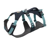 RUFFWEAR Arnés para Perro con asa, Flagline, Multiusos, Ligero, Ajustable, cómodo, para Caminar, 3 Puntos de fijación de Plomo, Correa Reforzada y Anillo en V de Metal Fuerte, Basalt Grey, M