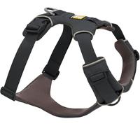 RUFFWEAR - Arnés Front Range - Arnés reflectante, ajustable, cómodo para pasear perros, sin tirones, 2 accesorios de correa y anillo en V, XXS, gris basalto