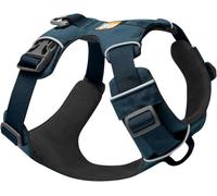 RUFFWEAR Arnés para Perros de Gama Delantera, Ajustable, cómodo y Acolchado para Caminar Todos los días, 2 Accesorios de Plomo, Correa con Clip, Blue Moon, XX-Small