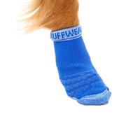 RUFFWEAR Bark'n Boot Calcetines para Perros, Calcetines para Perros Grandes para Debajo de los Zapatos y Botas para Perros, Juego de 4 Calcetines cómodos, Talla L, Piscina Azul