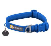RUFFWEAR Collar de Gama Frontal, Collar para Perro pequeño con Anillo en, Collar para Perro de Longitud Ajustable, Tela Suave y cómoda, fijación para Correa de Perro, Blue Pool, 14"-20"