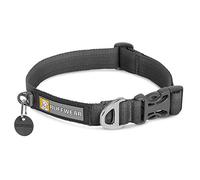 RUFFWEAR Collar de Perro, Front Range Collar, Resistente Correa Tubelok, Anillo de fijación de Aluminio y Hebilla de Apertura Lateral, Elegante y Duradero, Twilight Grey, Large, 51-66 cm