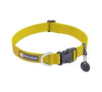 RUFFWEAR Collar de Perro ultrafuerte y Ligero, Anillo fijación de Plomo de Aluminio y Hebilla de liberación Lateral, Verde liquen (Grande, 51-66 cm)