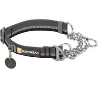 RUFFWEAR Collar de reacción en Cadena, Collar para Perros pequeños, Collar Ajustable para Mascotas sin tirones, Collar Reflectante para Perros con Correas Tubelock, 20"-26", Basalt Gray