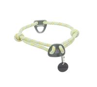 Ruffwear Collar para Perros Knot-a-Collar, Collar para Perros Reflectante con Cuerda de Escalada y Anillo en V de Aluminio, Ajustable y Fuerte para Pasear al Perro, Talla M (36-50 cm), Verde Musgo