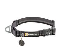 RUFFWEAR Collar para Perros Web Reaction de Tejido Técnico, Collar Martingale Ajustable Basalt Gray 14"-17"
