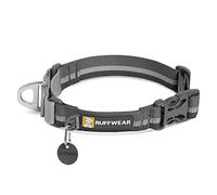 RUFFWEAR Collar para Perros Web Reaction de Tejido Técnico, Collar Martingale Ajustable - Gris Granito, 23” - 26” (58,5-66 cm)…