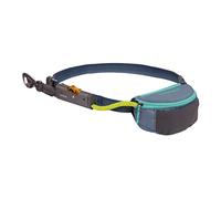 RUFFWEAR Correa de Enganche para Perro, Correa portátil, Correa de Mano Libre Ajustable, Correa Larga con Bolsa integrada, Bloqueo de Enganche y Freno de Clip, Color Azul Pizarra, Talla Única