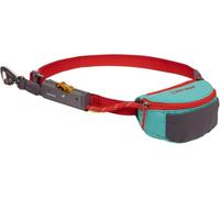 RUFFWEAR Correa de Enganche para Perro, Correa portátil, Correa de Mano Libre Ajustable, Correa Larga con Bolsa integrada, Bloqueo de Enganche y Freno de Clip, Color Verde Azulado Aurora, Talla Única