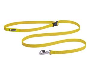 RUFFWEAR Correa para Perro Flagline, Correa Fuerte, Ligera y rápida, 2 en 1 de Mano o Cintura para Correr, Ajustable, Bolsillo de Almacenamiento y Clip de Bloqueo Seguro, Verde Liquen, Talla Única