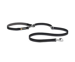 RUFFWEAR Correa para Perros de Longitud Ajustable con 2 Clips de Bloqueo, Switchbak, para Llevar en la Cintura, el Hombro o de la Mano, acoplador, con Doble Clip, Basalt Gray