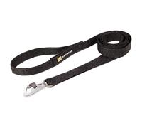 Ruffwear Front Range - Correa para perro de 1,5 m, ligera y fuerte, de punto diseñado, mango suave y flexible con lazo de transporte para bolsas de excrementos de mascotas, color negro obsidiana