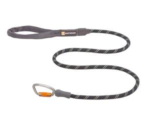 RUFFWEAR Correa para Perros Reflectante con Mosquetón de Seguridad, 5ft (1.5m) Largo, 11mm Gruesa, Negro Volcánico