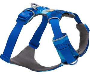 RUFFWEAR Front Range - Arnés Extragrande para Perro, arnés Reflectante en Y, Ajustable y cómodo, arnés para Perro sin tirones, 2 Accesorios de Correa y Anillo en V, L/XL, montañas costeras