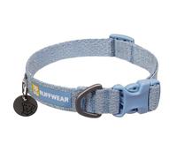 Ruffwear Front Range - Collar flexible para perro, ultraligero y suave, cómodo y fuerte, tamaño ajustable de punto diseñado con anillo en V de aluminio para correa de perro, azul polar, tamaño pequeño