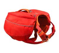 RUFFWEAR Palisades Pet Pack, bolsa modular para perros y bolsa de viaje, mochila ligera para perros para senderismo y caminar con arnés integrado, tamaño pequeño, grosella roja
