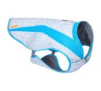 RUFFWEAR Swamp Cooler - Chaleco Enfriador para Perros para climas cálidos, SPF 50+, Cobertura máxima, Cubierta de refrigeración con arnés/Portal de Plomo, protección Solar, Biolumin Blue, Small