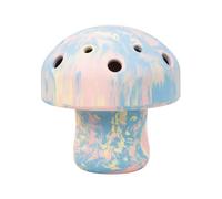 Ruffwear Porcini juguete para perro, bola dispensadora de golosinas para perros segura, goma de látex natural resistente para adultos y cachorros, juego de enriquecimiento diario, prisma azul