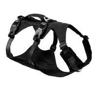 Ruffwear Ridgeline - Arnés reflectante resistente para perros y mascotas, impermeable, con asa, 3 puntos de fijación de correa, color negro obsidiana, talla M