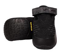 RUFFWEAR Ridgeline - Zapatos para perros, botas resistentes para pasear perros para mascotas, en superficies calientes o frías, equipo de correr, escalada y senderismo, color negro obsidiana, tamaño