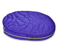 RUFFWEAR Saco de Dormir Highlands para Perros, Grande, Cama para Perros al Aire Libre para IR de Camping y Excursiones - Azul Huckleberry
