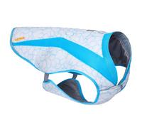 RUFFWEAR Swamp Cooler - Chaleco Enfriador para Perros para climas cálidos, SPF 50+, Cobertura máxima, Cubierta de refrigeración con arnés/Portal de Plomo, protección Solar, Biolumin Blue, XS