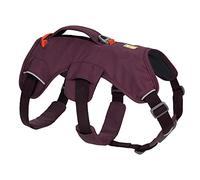 RUFFWEAR Web Master - Arnés Multiusos para Perros con asa Ajustable, arnés antiescape, 2 Accesorios para Correas, Uso Diario, Senderismo o Asistencia para la Movilidad. Tamaño L/XL (81-107 cm) Morado