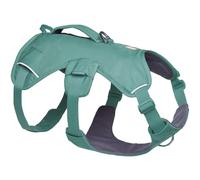 Ruffwear Web Master - Arnés para Perro, arnés Frontal en Y para Perro con asa y Hebilla Mejorada, Ajustable y Ligero para Paseos, antiescape, sin tirones, Transpirable y cómodo, River Rock Green, S