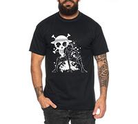 Ruffy Angry Gear Zoro One Manga Camiseta 2 Luffy de Hombre Anime Piece, Farbe2:Negro, Größe2:Large