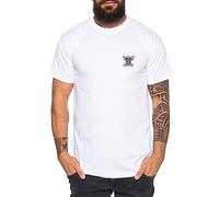 Ruffy Camiseta Bordadas para Hombre - One Straw Hat Piece Anime Manga Luffy Zoro Pirata, Color:Blanco, Talla:XL