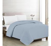 Rufino Díaz Colcha Bouti Verano Reversible Kenny (Azul 68-180 cm) - para una sensación acogedora y de Confort - Tejido Suave, Agradable y Resistente