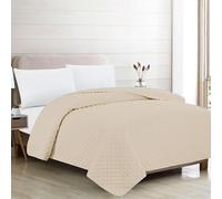 Rufino Díaz Colcha Bouti Verano Reversible Kenny (Beige - 135 cm) - para una sensación acogedora y de Confort - Tejido Suave, Agradable y Resistente