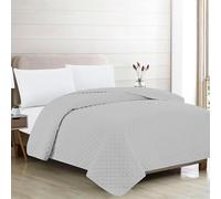 Rufino Díaz Colcha Bouti Verano Reversible Kenny (Gris 68-150 cm) - para una sensación acogedora y de Confort - Tejido Suave, Agradable y Resistente