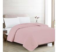 Rufino Díaz Colcha Bouti Verano Reversible Kenny (Rosa Nude - 150 cm) - para una sensación acogedora y de Confort - Tejido Suave, Agradable y Resistente