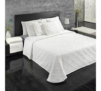 Rufino Díaz Colcha Piqué Hostelería Valeria (Blanco - 160 cm) - para una sensación acogedora y de Confort - Tejido Suave, Agradable y Resistente